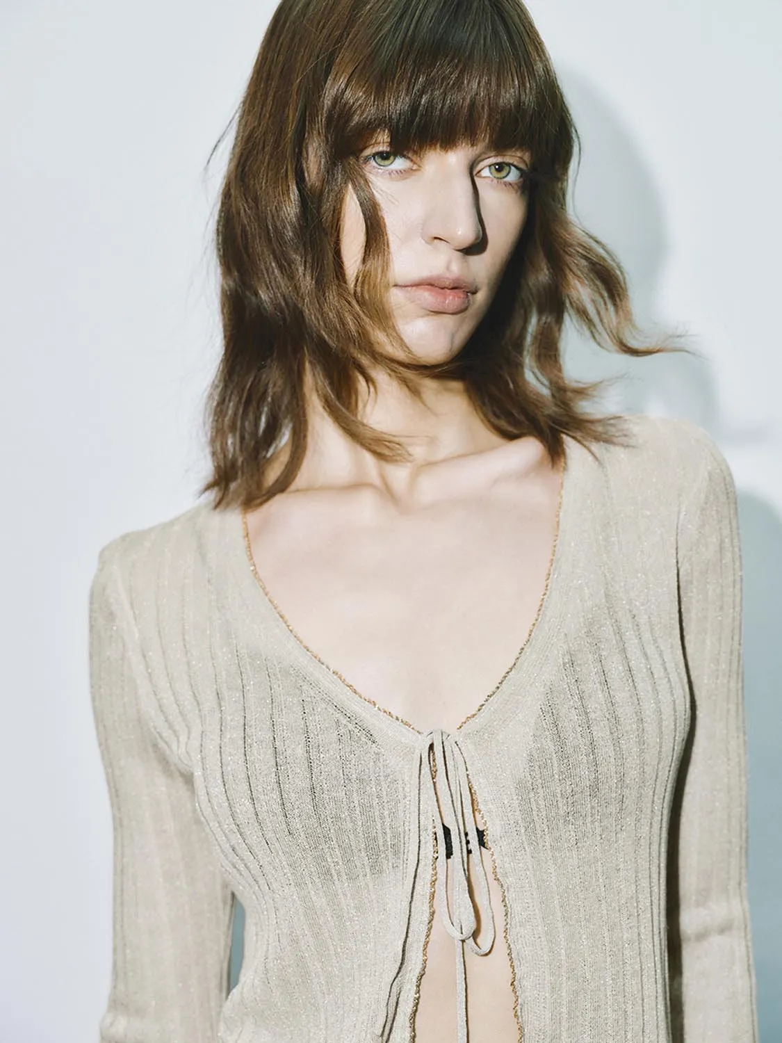 Tie Up Front Knitted Cardigans sold by Urban Revivo product image thumbnail 3