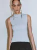 Knitted Sleeveless Mock Neck T-Shirts sold by Urban Revivo