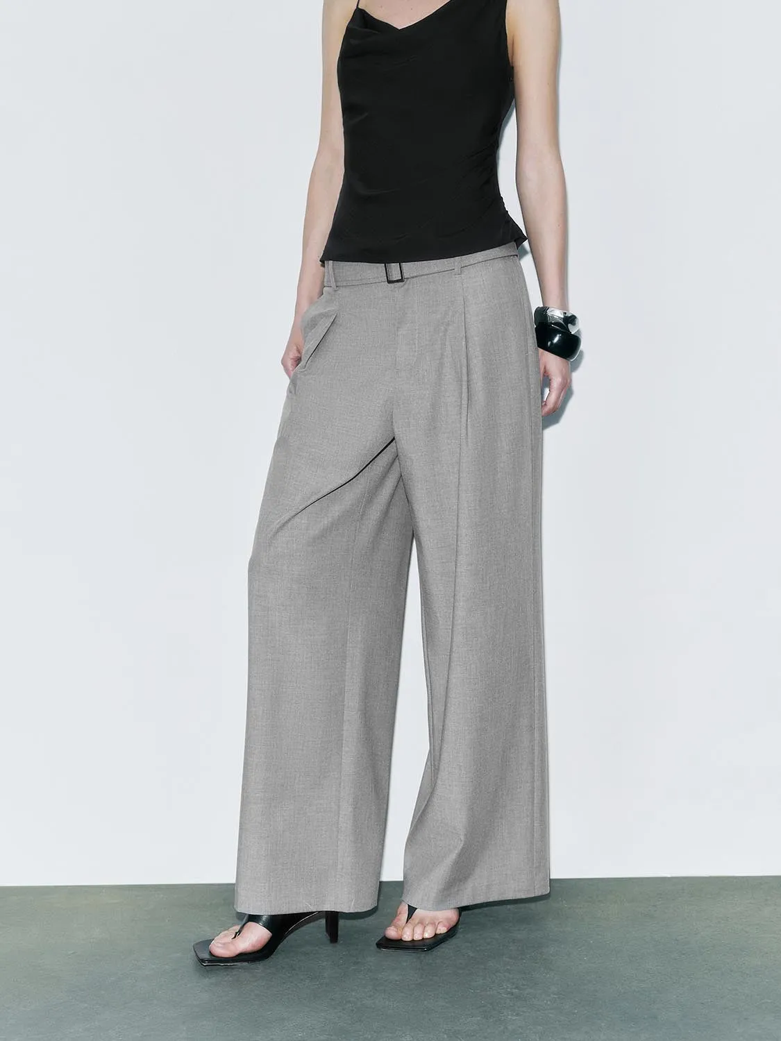Wide-Leg Pants sold by Urban Revivo product image thumbnail 3