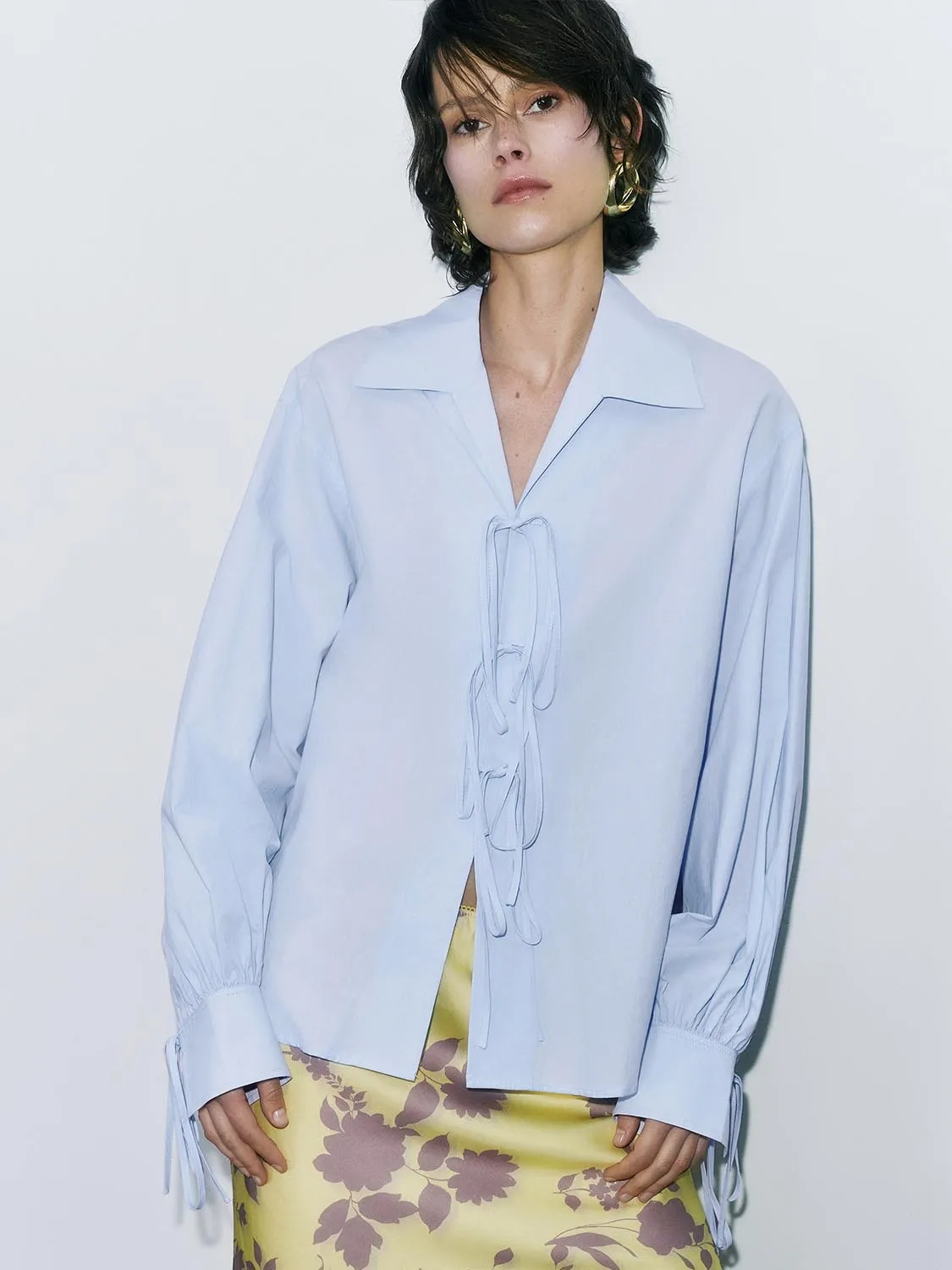 Lace Up Front Shirts sold by Urban Revivo