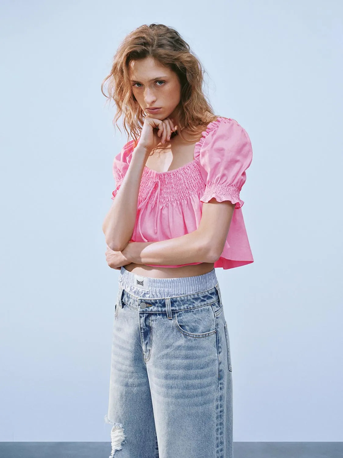 Ruffle Hem Overhead Blouses sold by Urban Revivo product image thumbnail 5