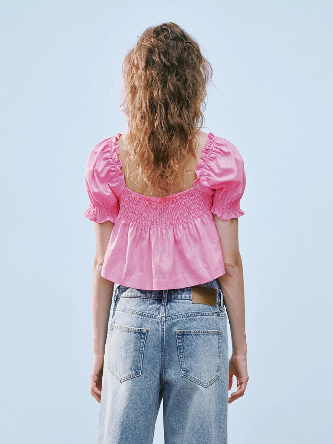 Ruffle Hem Overhead Blouses sold by Urban Revivo product image thumbnail 2