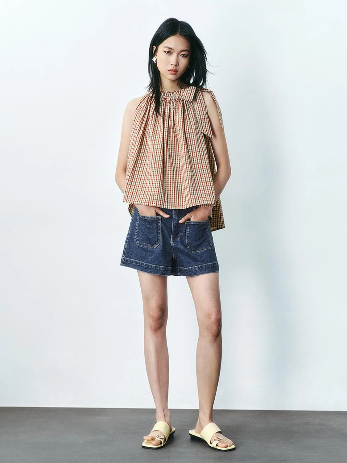 Denim Shorts sold by Urban Revivo product image thumbnail 5