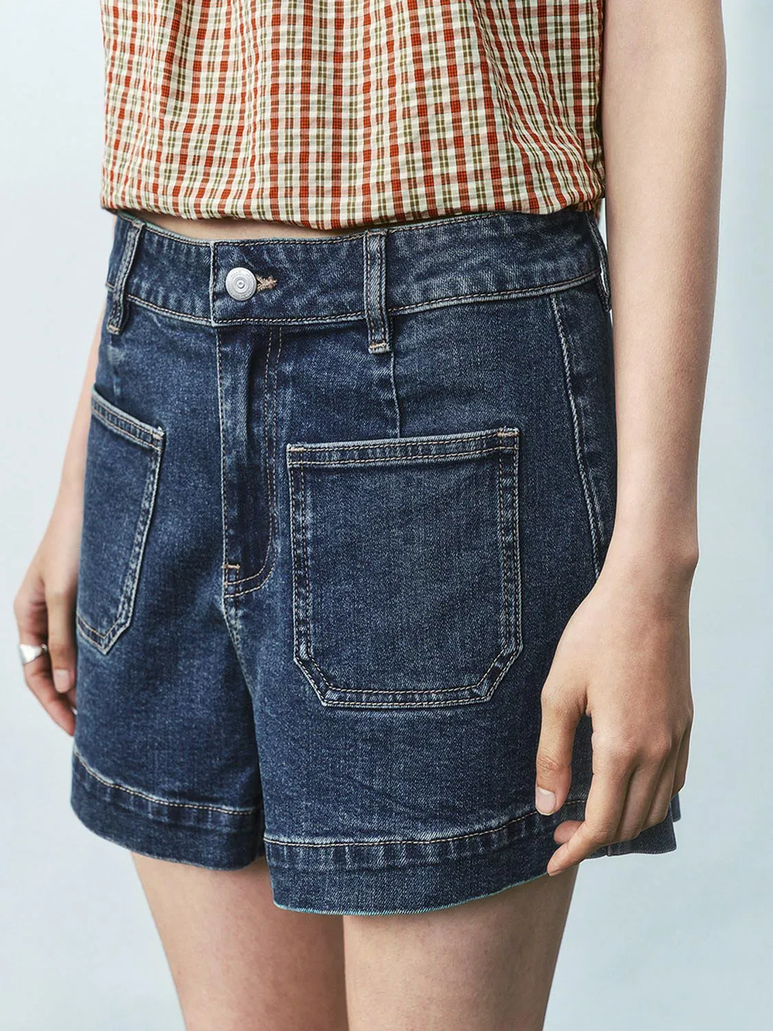 Denim Shorts sold by Urban Revivo product image thumbnail 4