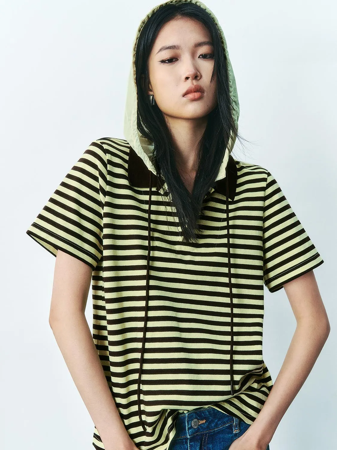 Striped Short Sleeve T-Shirts sold by Urban Revivo product image thumbnail 2