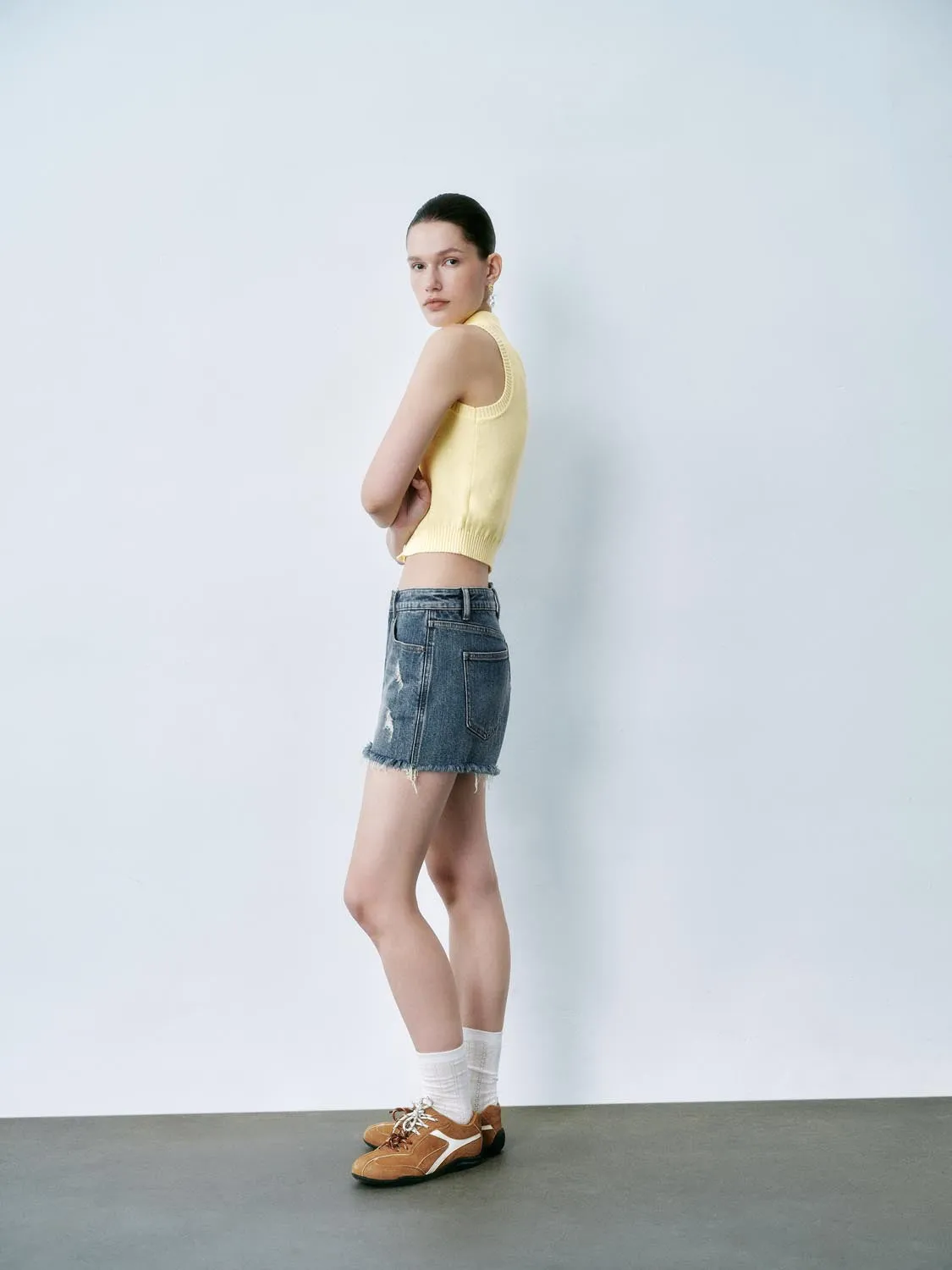 Knitted Sleeveless Cardigans sold by Urban Revivo product image thumbnail 4