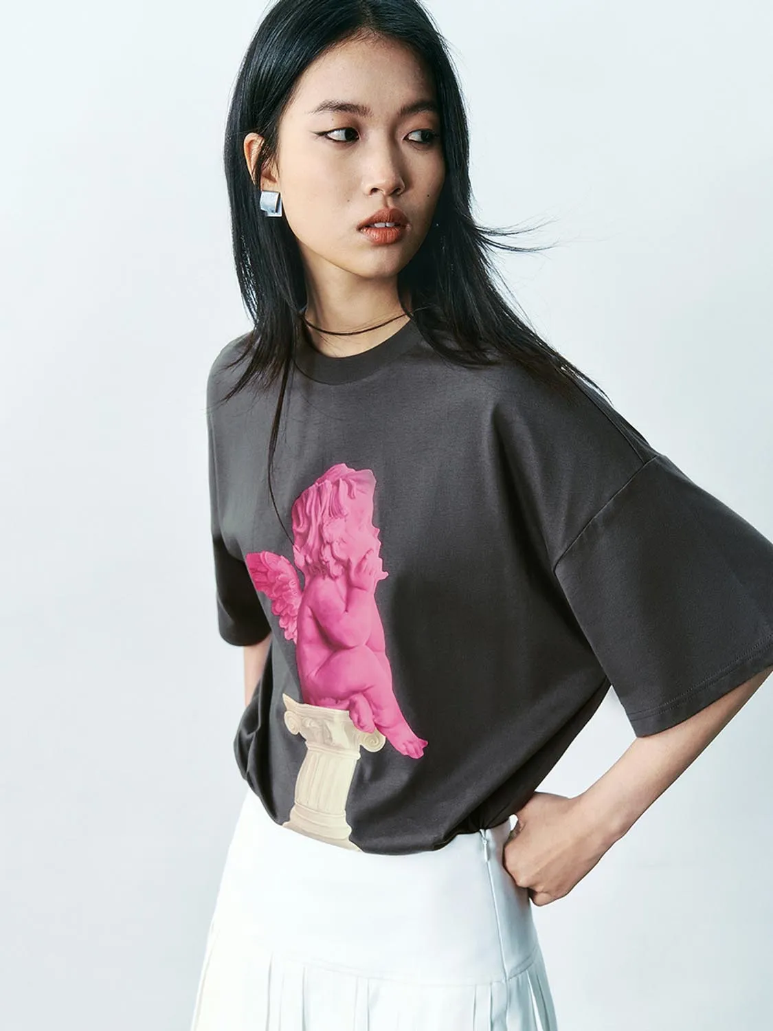 Printed Short Sleeve T-Shirts sold by Urban Revivo product image thumbnail 3