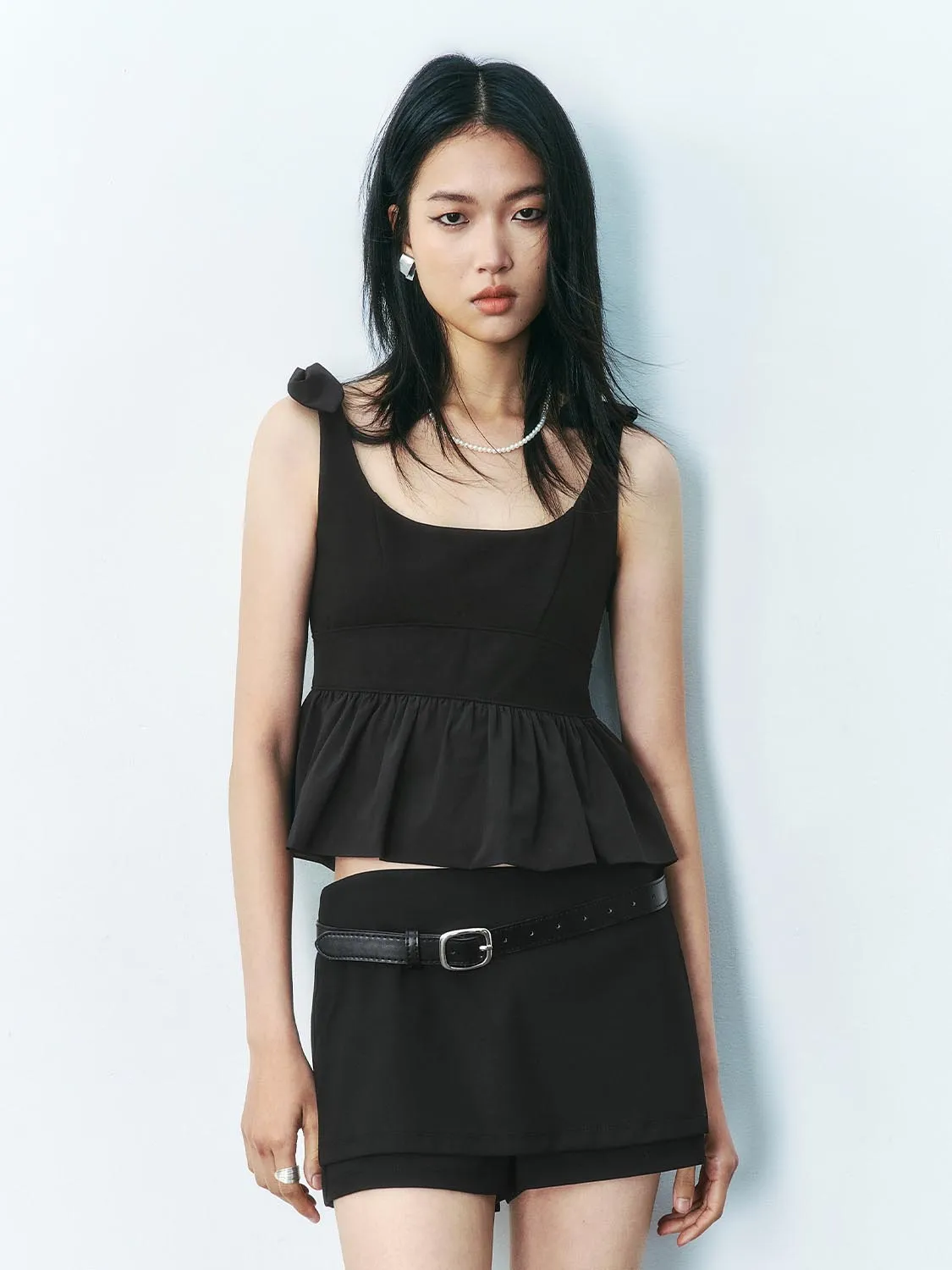 Ruffle Hem Tank Tops sold by Urban Revivo