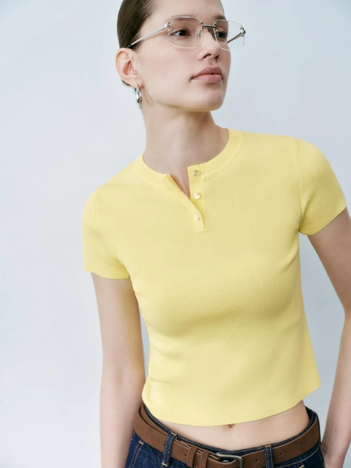 Knitted T-Shirts sold by Urban Revivo product image thumbnail 5