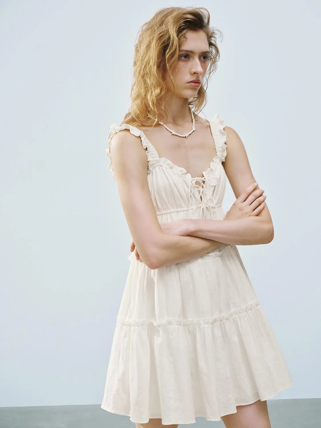 Ruffle Hem A-Line Dresses sold by Urban Revivo product image thumbnail 2