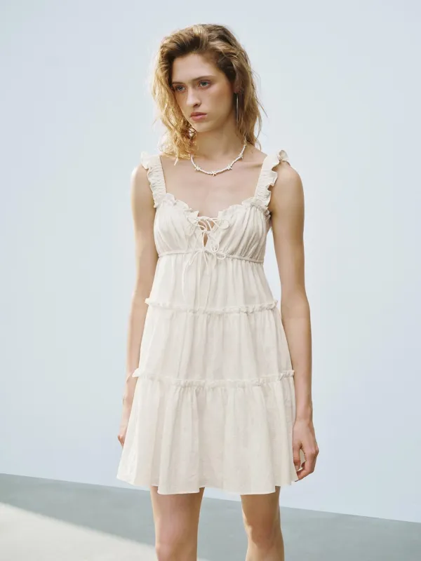 Ruffle Hem A-Line Dresses made by Urban Revivo