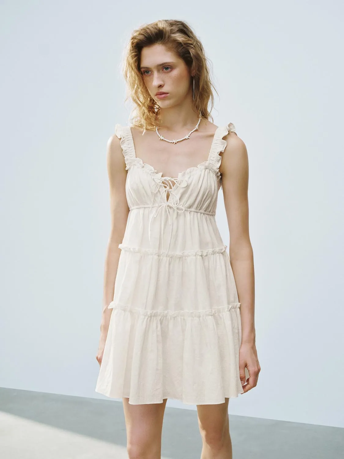 Ruffle Hem A-Line Dresses sold by Urban Revivo