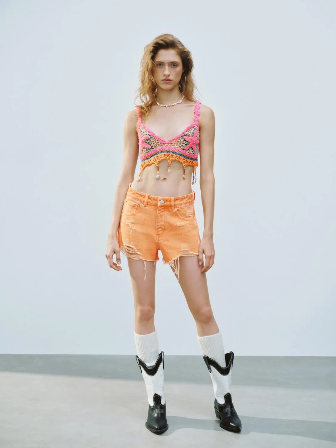 Knitted Cropped Tops sold by Urban Revivo product image thumbnail 3