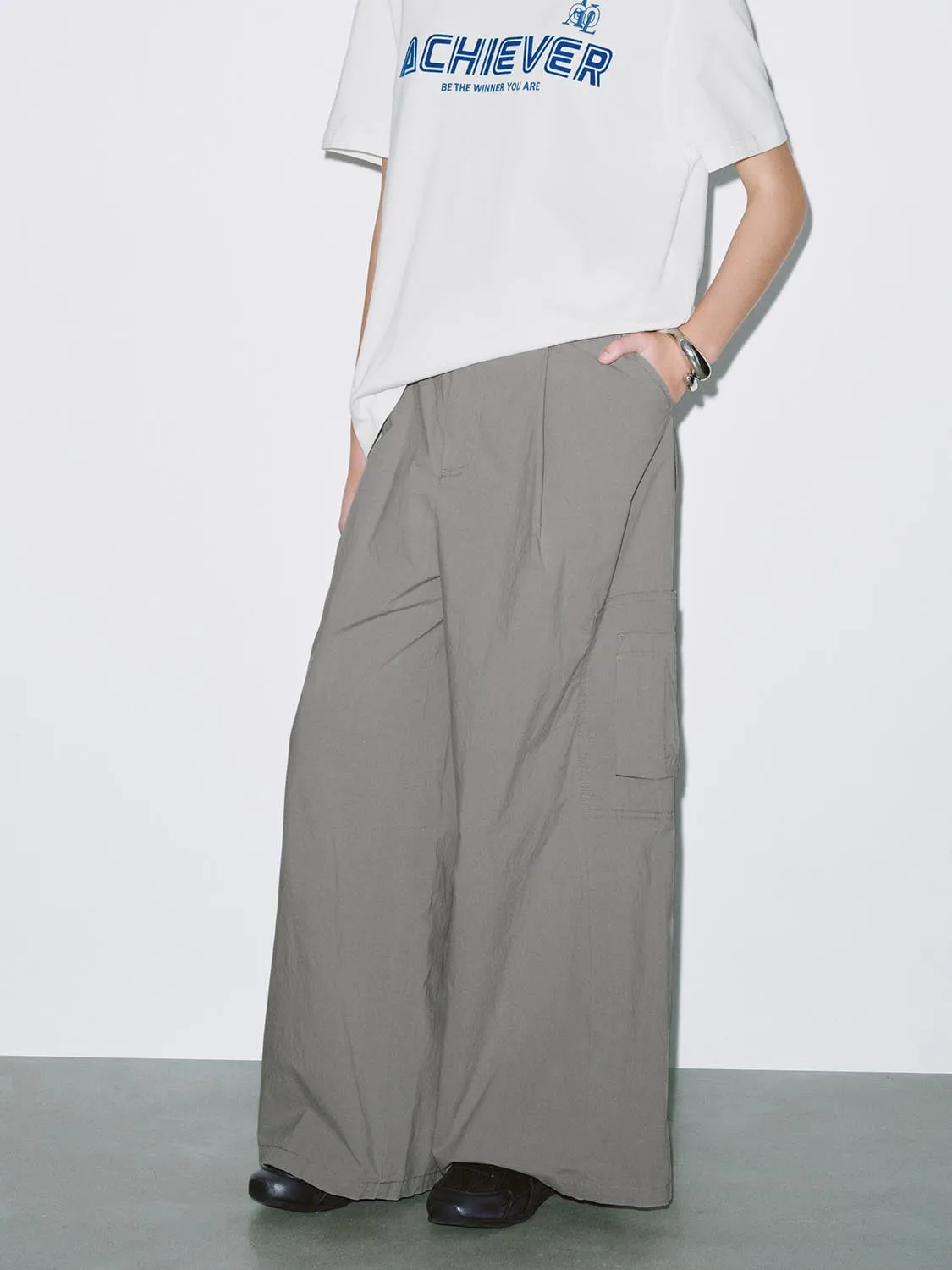 Wide-Leg Pants sold by Urban Revivo product image thumbnail 3