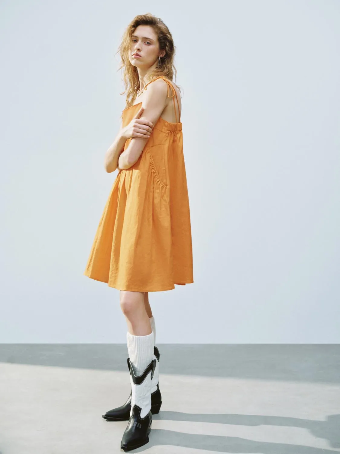 Tie Front A-Line Dresses sold by Urban Revivo product image thumbnail 4