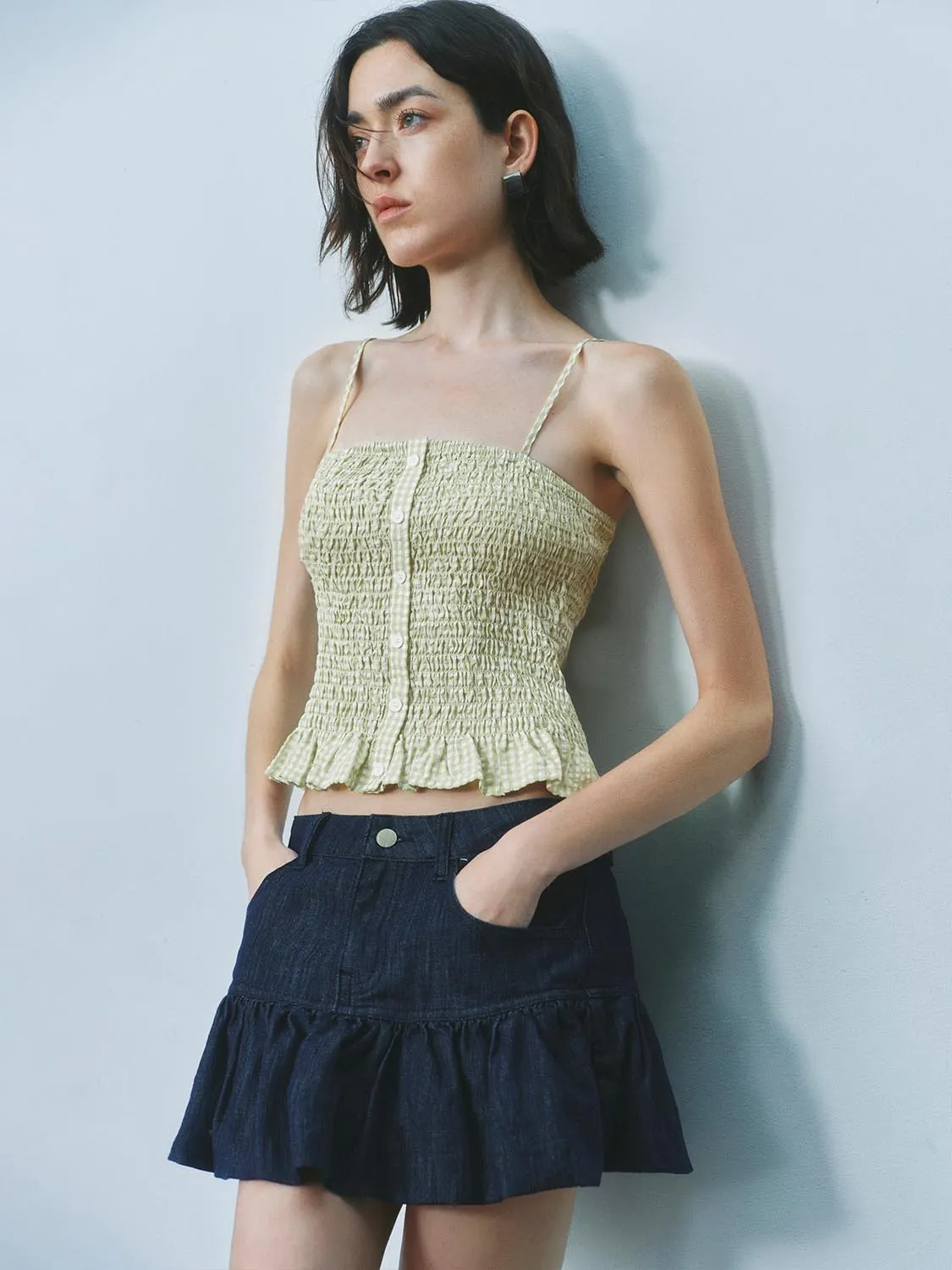 Plaid Cami Tops sold by Urban Revivo product image thumbnail 2