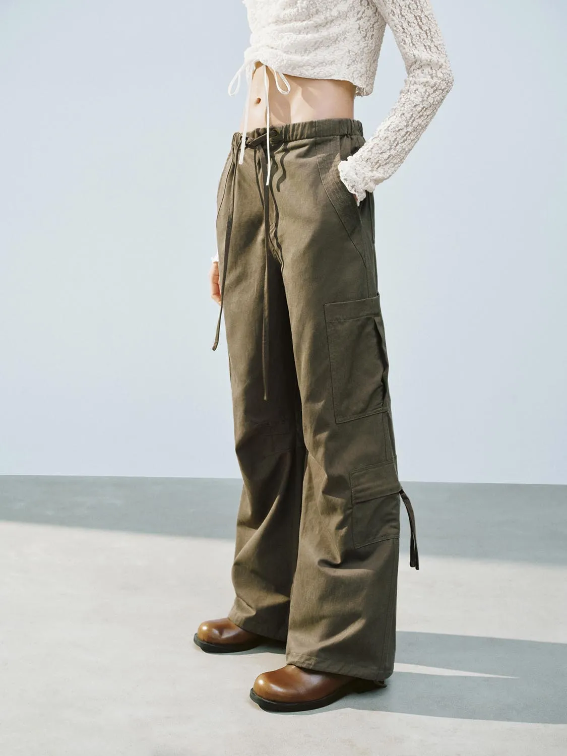 Wide-Leg Pants sold by Urban Revivo product image thumbnail 3