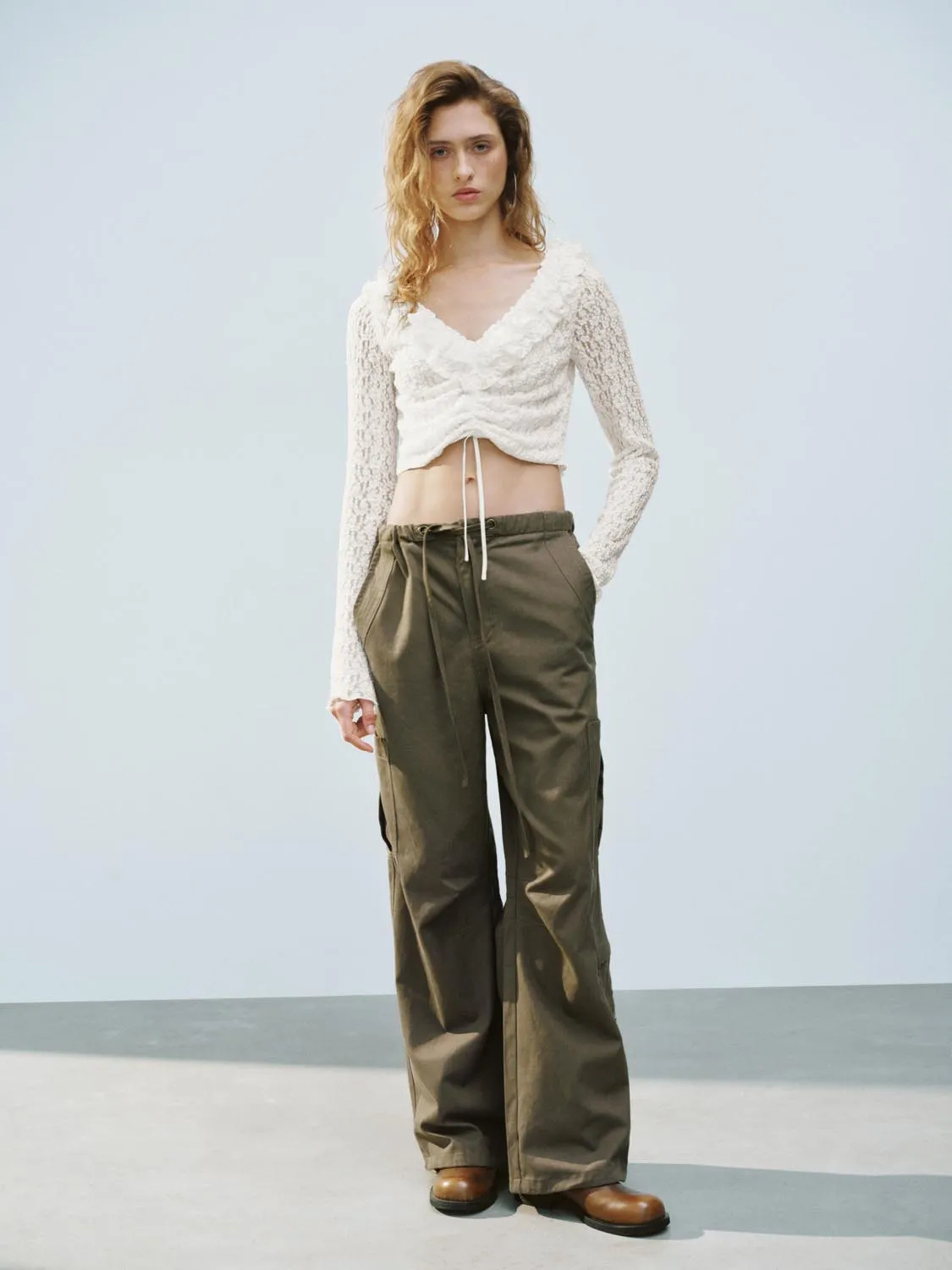 Wide-Leg Pants sold by Urban Revivo product image thumbnail 4