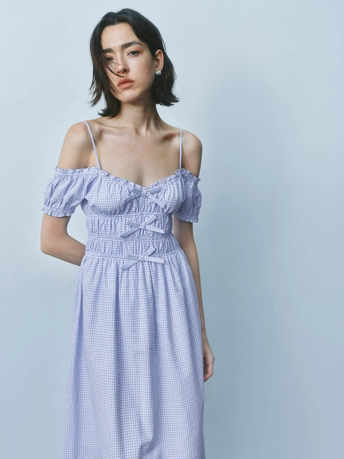 Off Shoulder Skater Dresses sold by Urban Revivo product image thumbnail 2