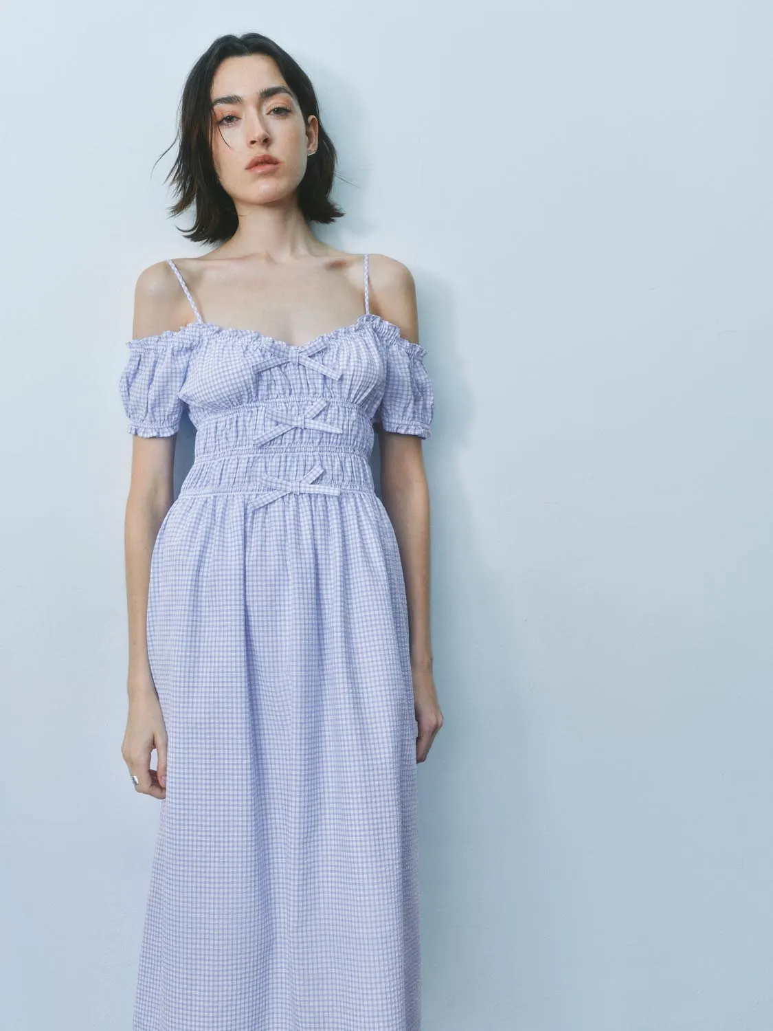 Off Shoulder Skater Dresses sold by Urban Revivo product image thumbnail 4