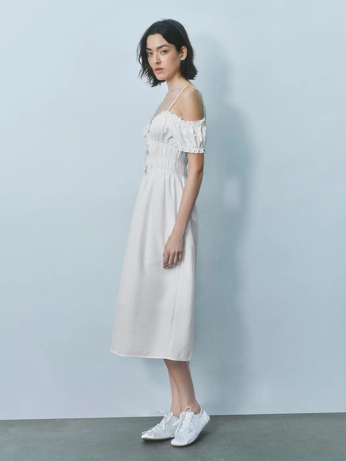 Off Shoulder Skater Dresses sold by Urban Revivo product image thumbnail 2