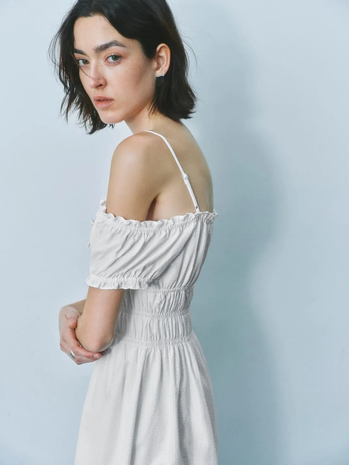 Off Shoulder Skater Dresses sold by Urban Revivo product image thumbnail 4