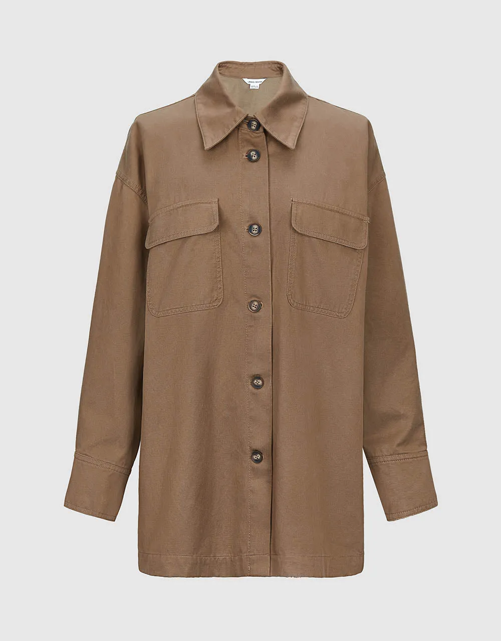 Button Up Straight Shirt sold by Urban Revivo