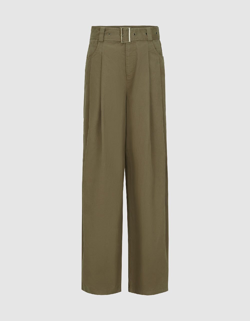 Wide-Leg Pants With Belt sold by Urban Revivo