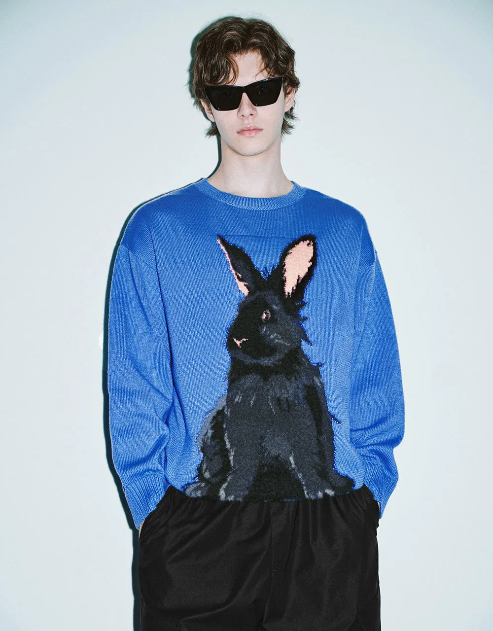 Animal Embroidered Knitted T-Shirt sold by Urban Revivo