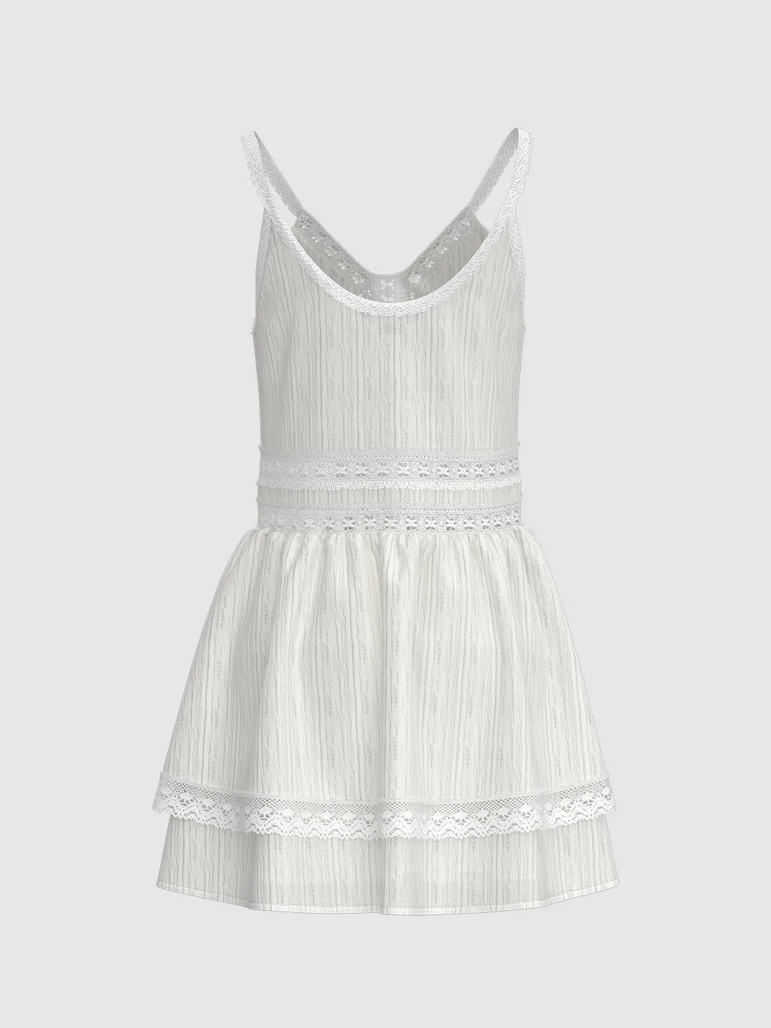 Lace Cami A-Line Mini Dresses sold by Urban Revivo product image thumbnail 5