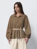 Rope Belted Zip Up Front Jackets sold by Urban Revivo