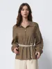 Rope Belted Zip Up Front Jackets sold by Urban Revivo