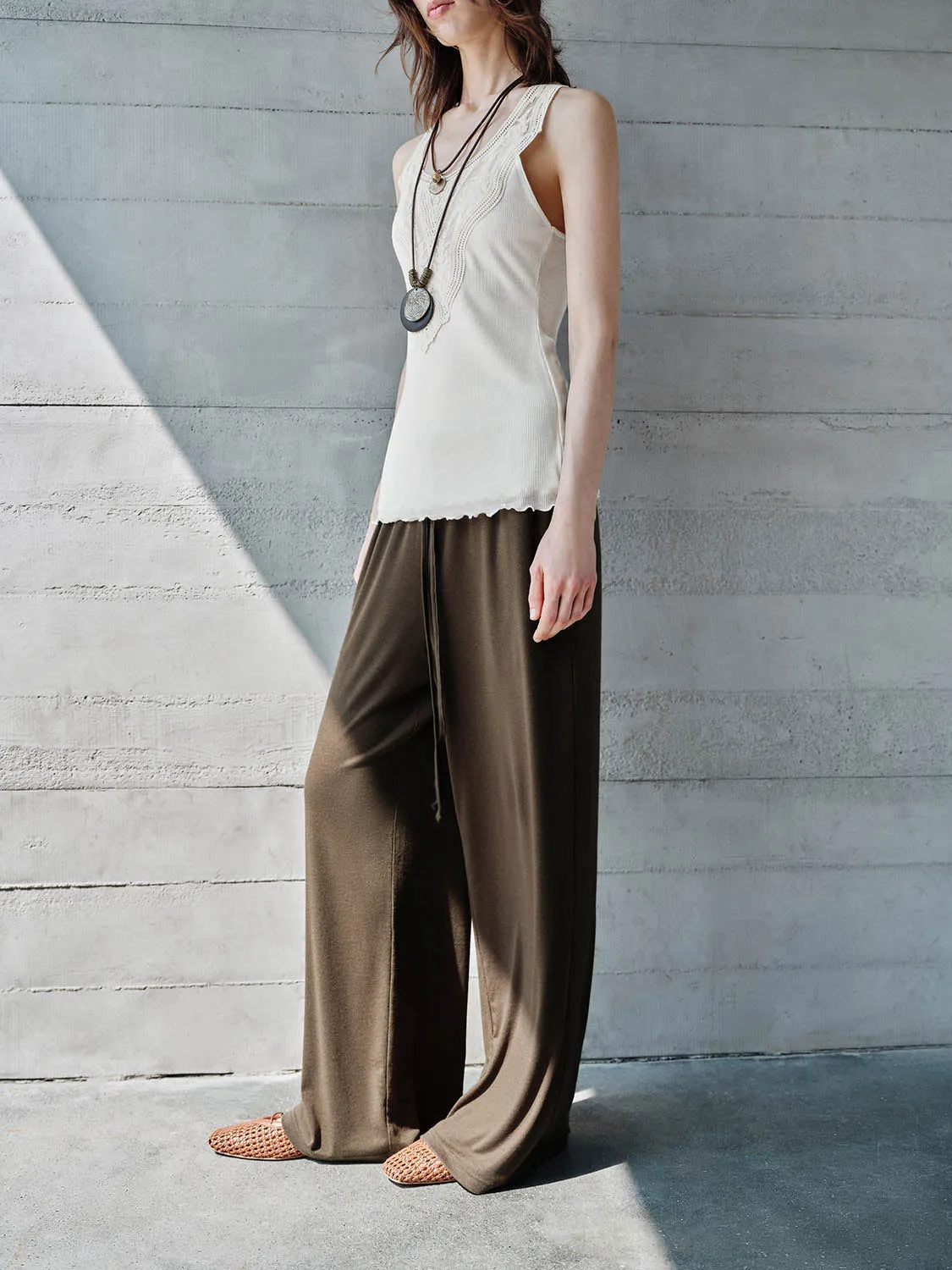 Wide-Leg Pants sold by Urban Revivo product image thumbnail 3