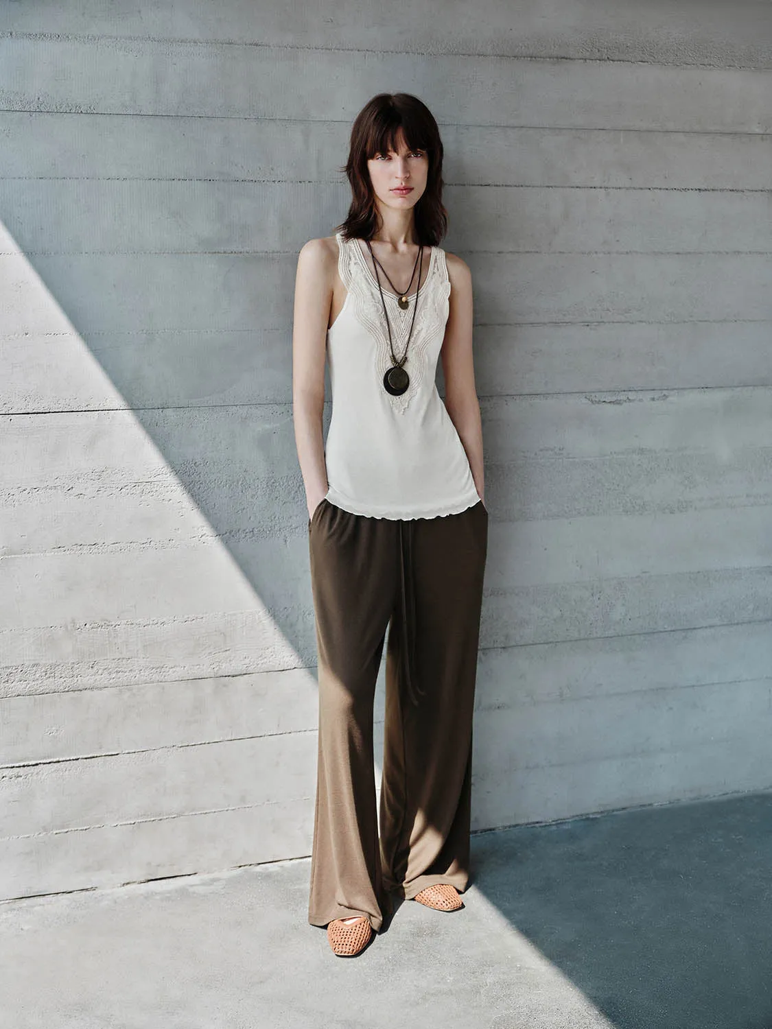 Wide-Leg Pants sold by Urban Revivo product image thumbnail 5