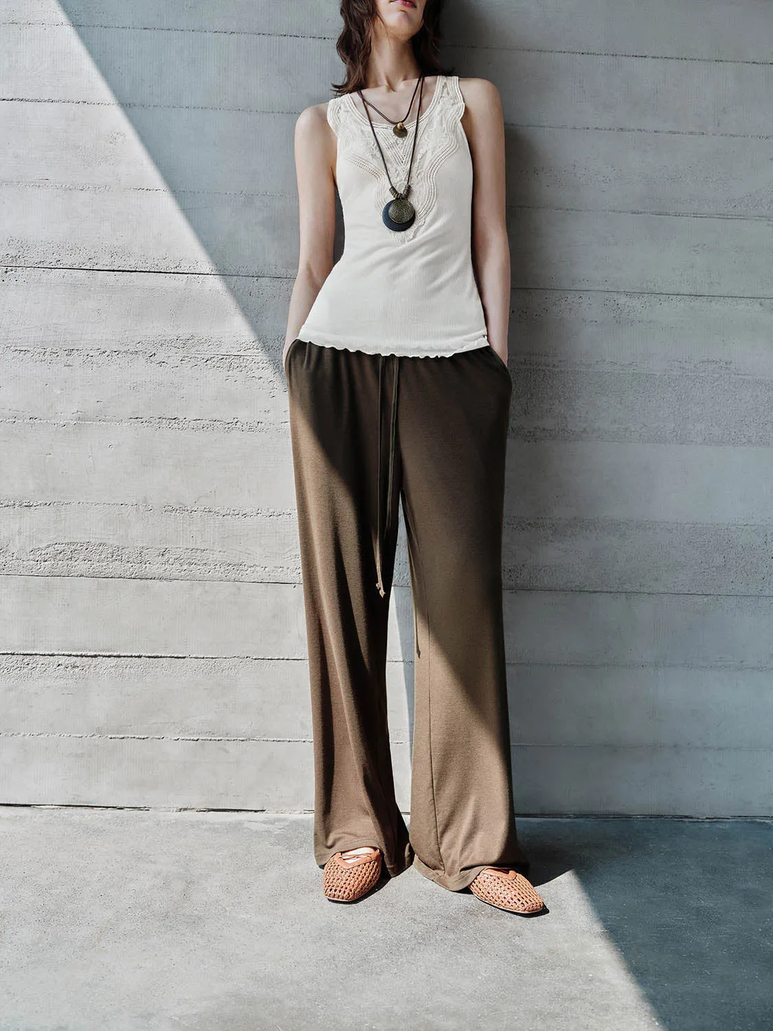 Wide-Leg Pants sold by Urban Revivo product image thumbnail 2