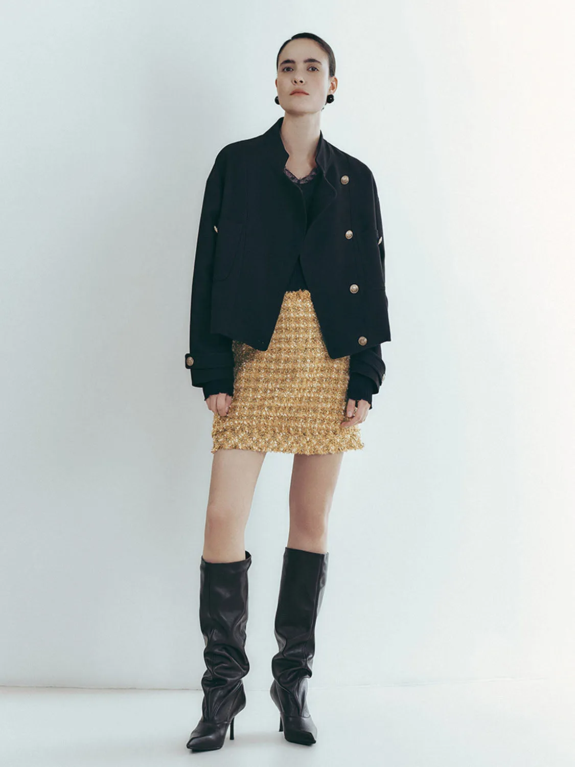 Tweed Mini A-Line Skirts sold by Urban Revivo product image thumbnail 5