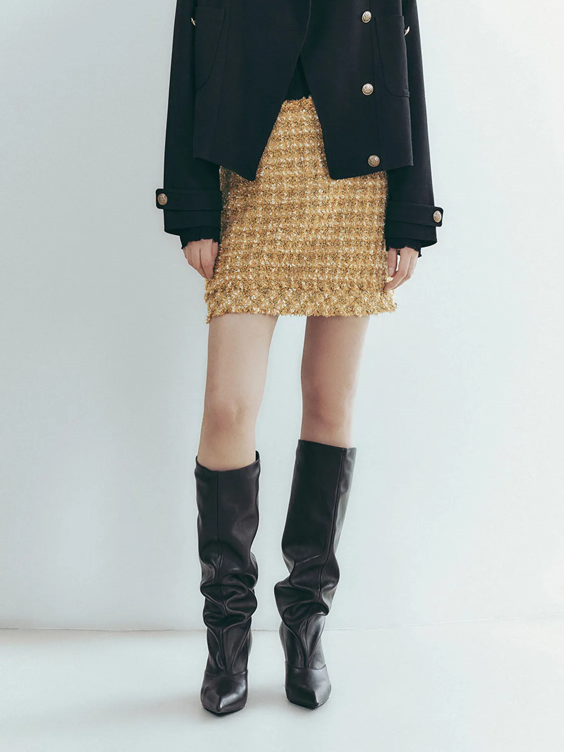 Tweed Mini A-Line Skirts sold by Urban Revivo product image thumbnail 2