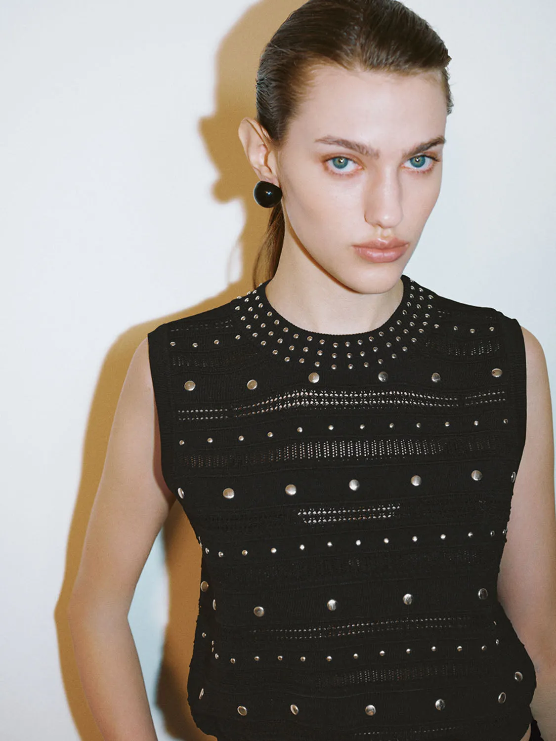 Studded Knitted Vests sold by Urban Revivo product image thumbnail 5