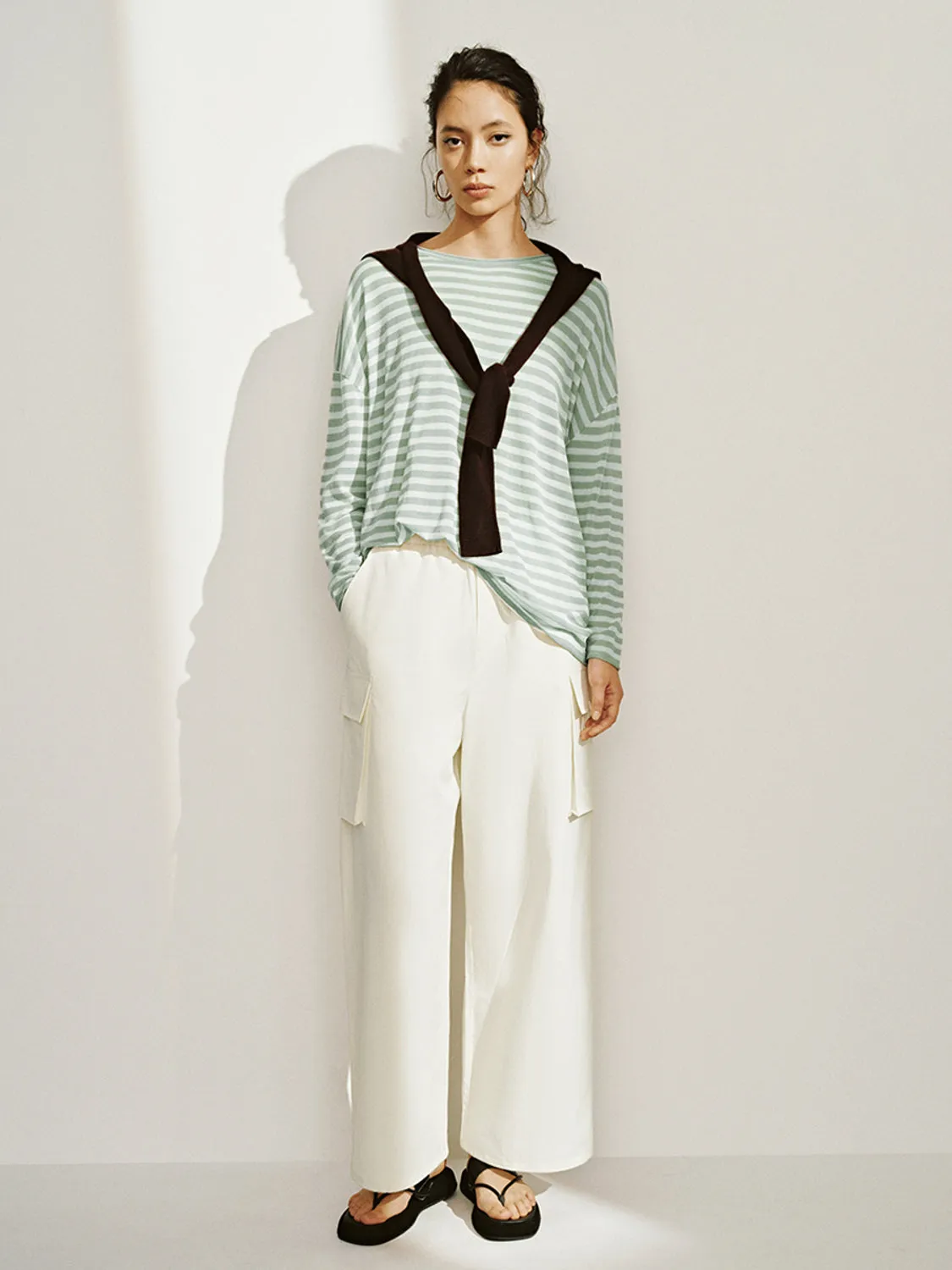 Striped Knitted T-Shirts sold by Urban Revivo product image thumbnail 4