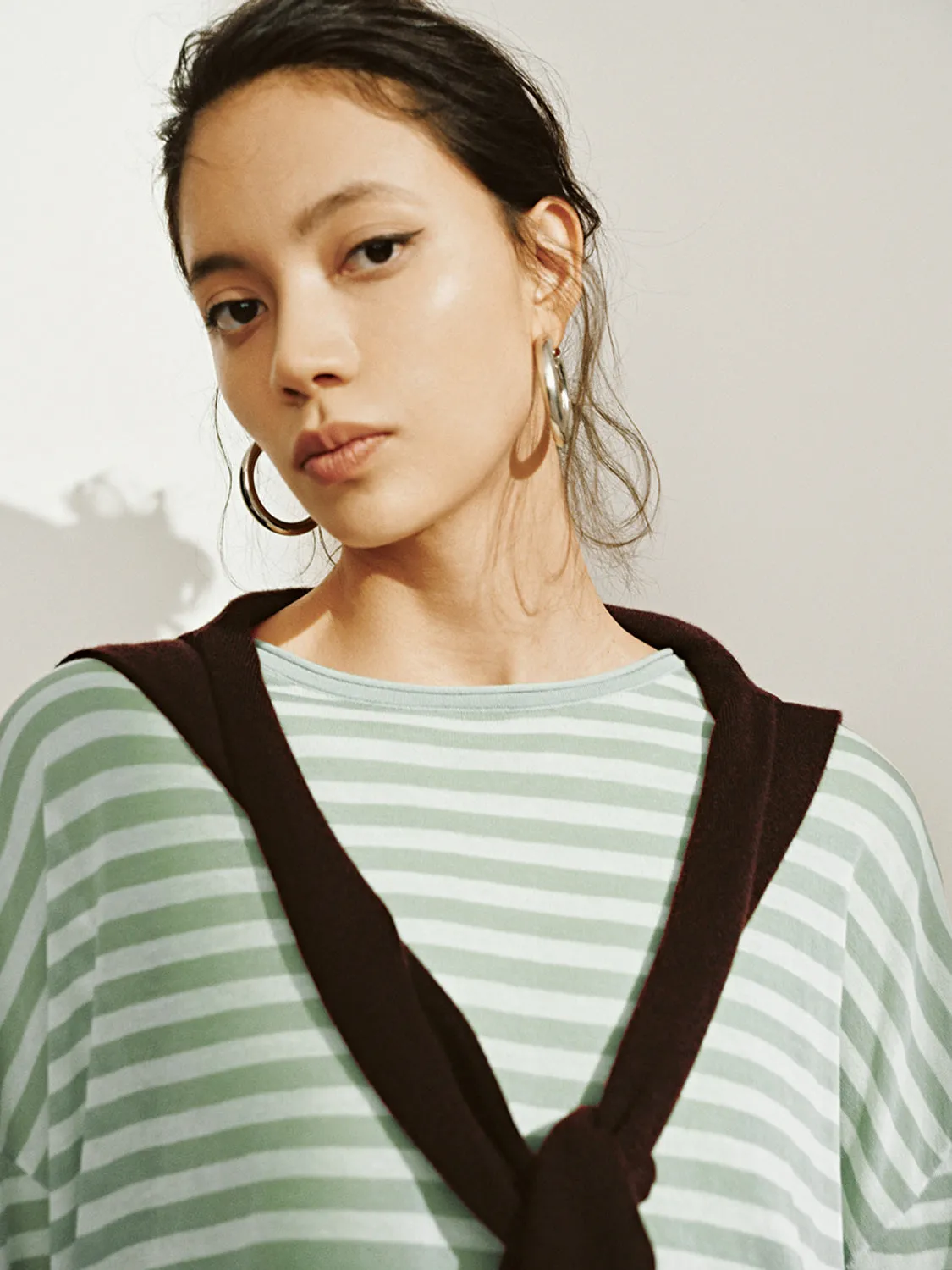 Striped Knitted T-Shirts sold by Urban Revivo product image thumbnail 3