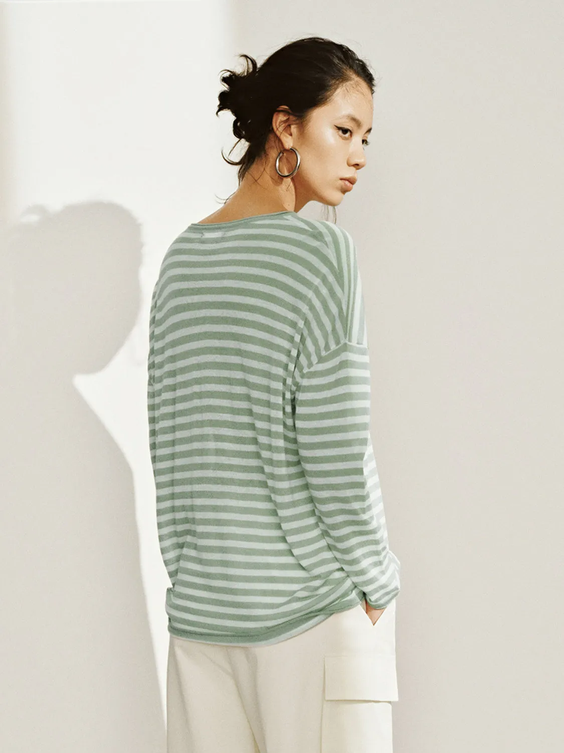 Striped Knitted T-Shirts sold by Urban Revivo product image thumbnail 2