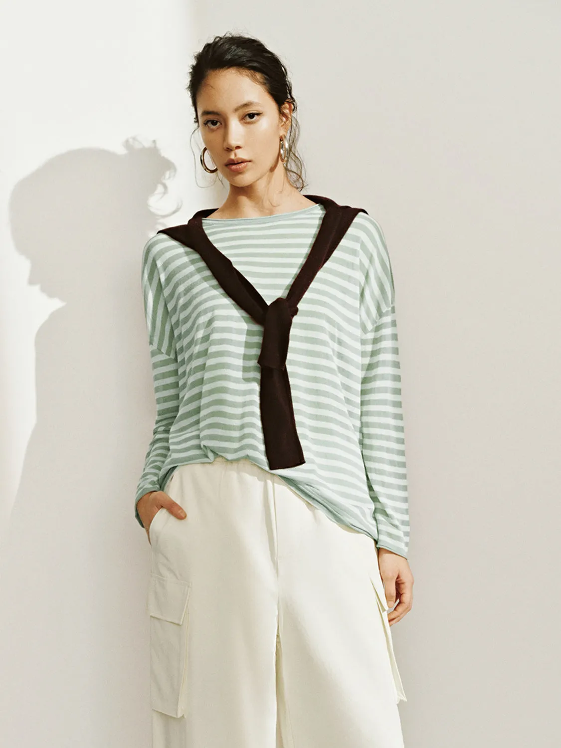 Striped Knitted T-Shirts sold by Urban Revivo product image thumbnail 5