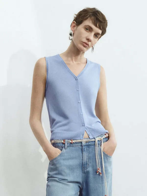 Sleeveless Knitted Cardigans sold by Urban Revivo