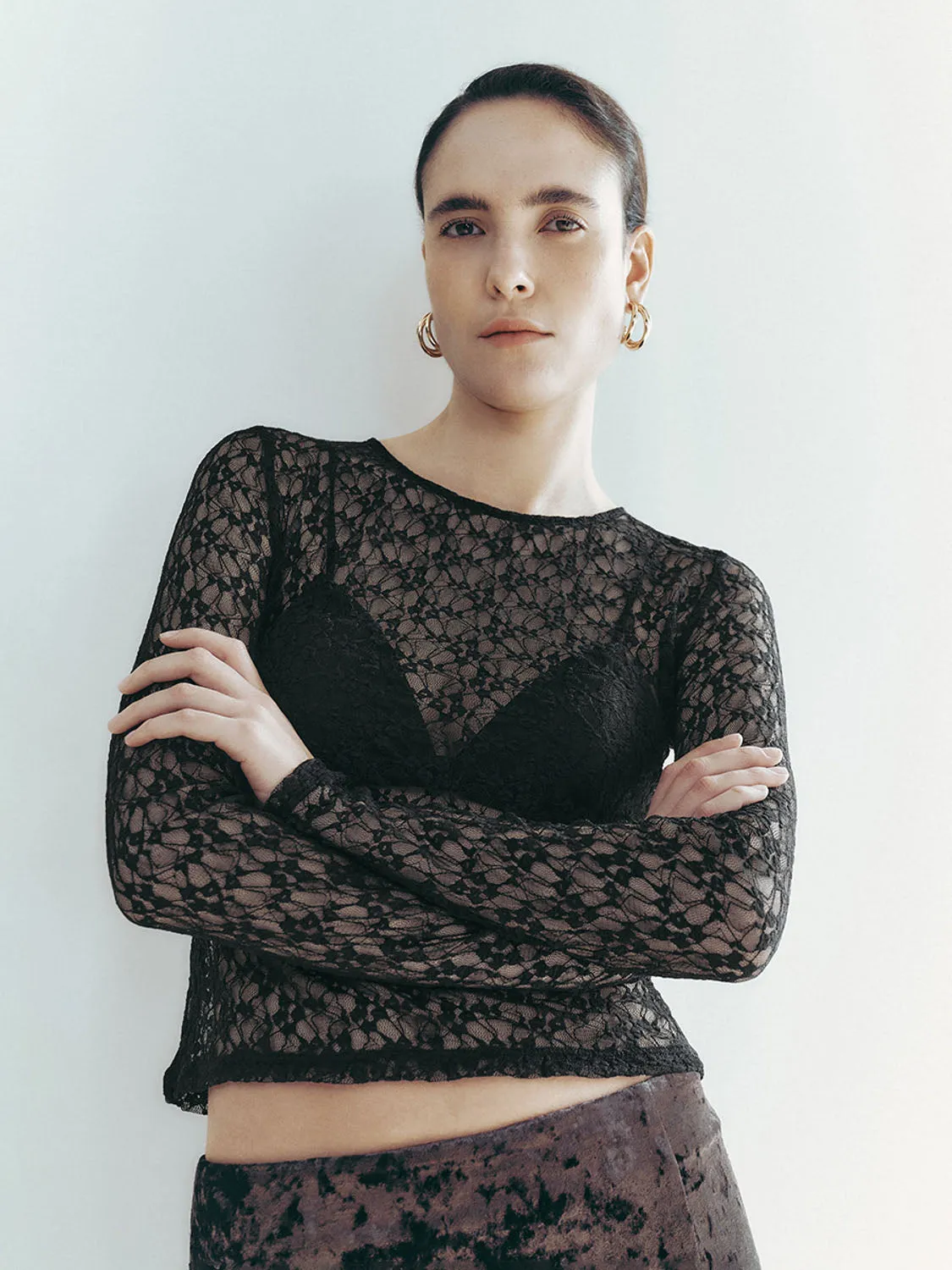 Skinny See-Through T-Shirts sold by Urban Revivo product image thumbnail 4