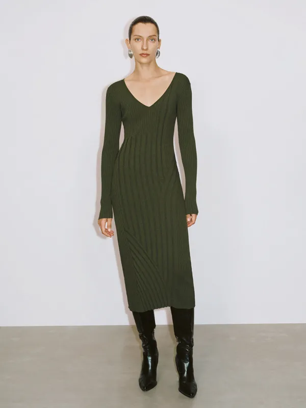 Skinny Rib Knitted Dresses sold by Urban Revivo