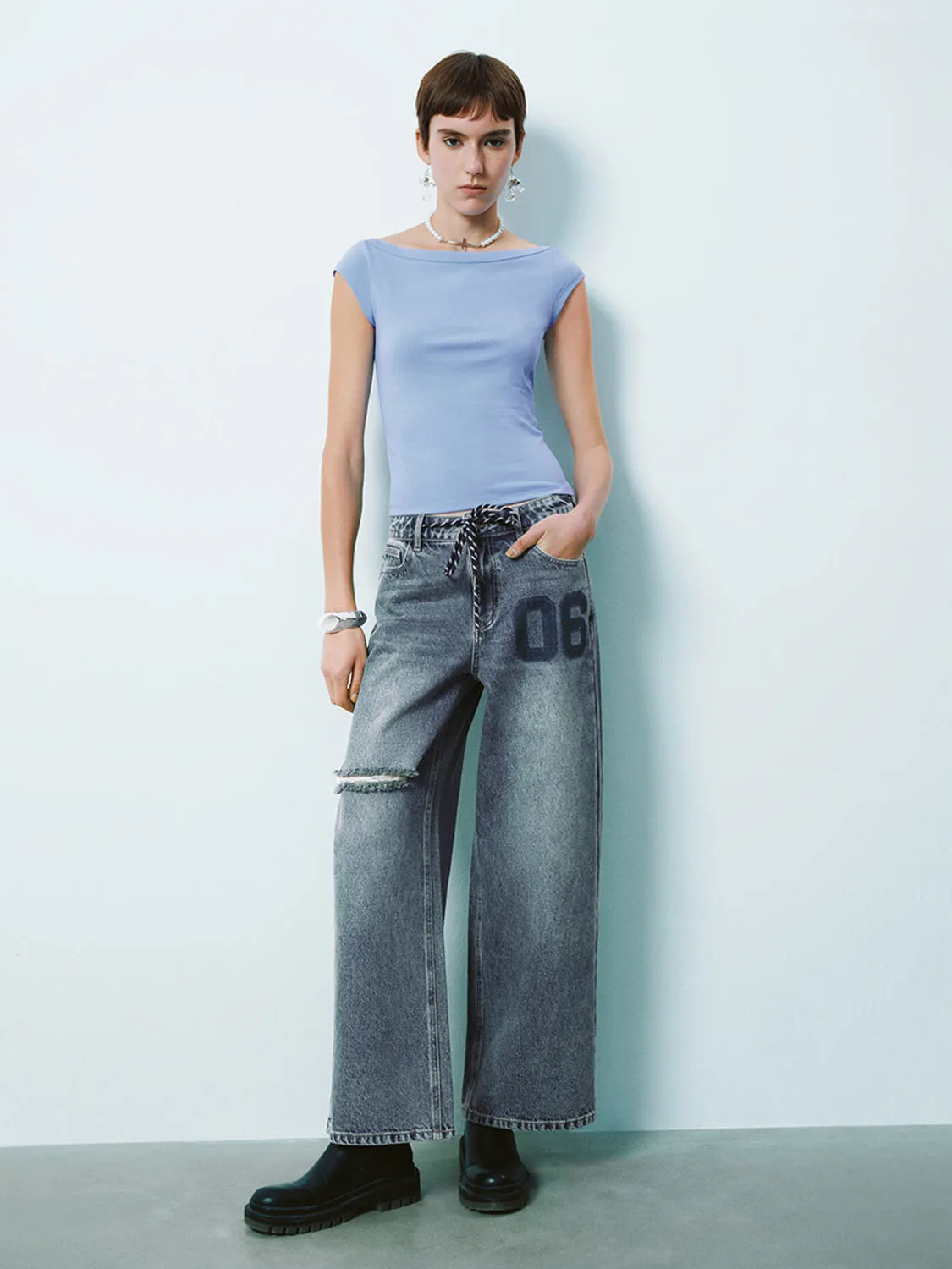Ripped Denim Jeans sold by Urban Revivo product image thumbnail 5