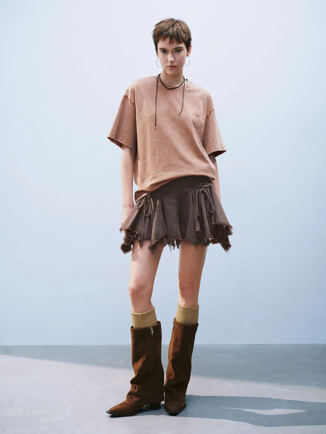 Loose Short Sleeve T-Shirts sold by Urban Revivo product image thumbnail 5