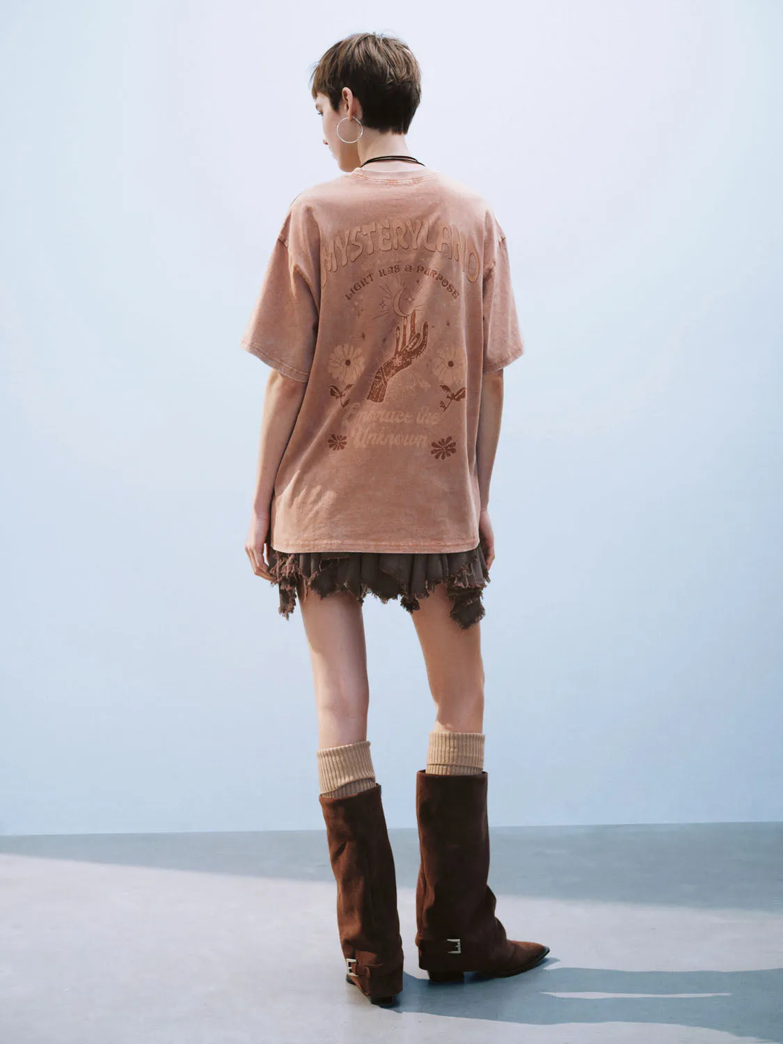 Loose Short Sleeve T-Shirts sold by Urban Revivo product image thumbnail 3