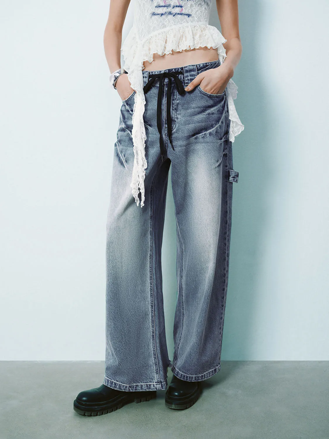 Loose Denim Jeans sold by Urban Revivo product image thumbnail 2