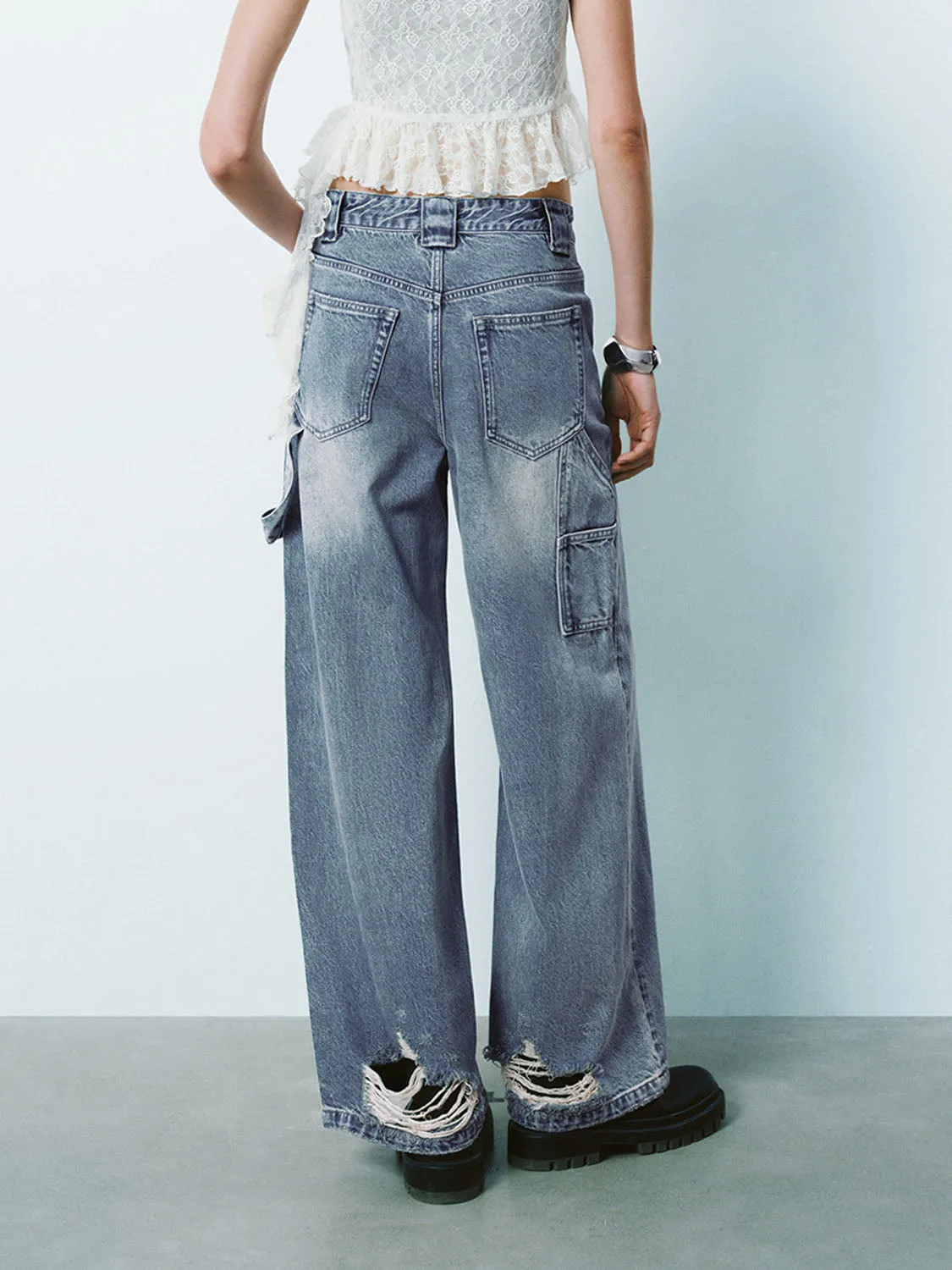 Loose Denim Jeans sold by Urban Revivo product image thumbnail 3